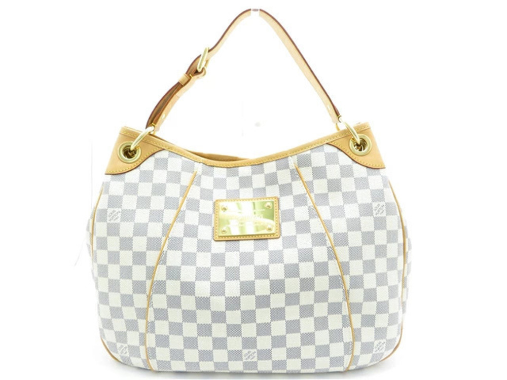 LOUIS VUITTON Shoulder Bag Galliera Damier Azur White